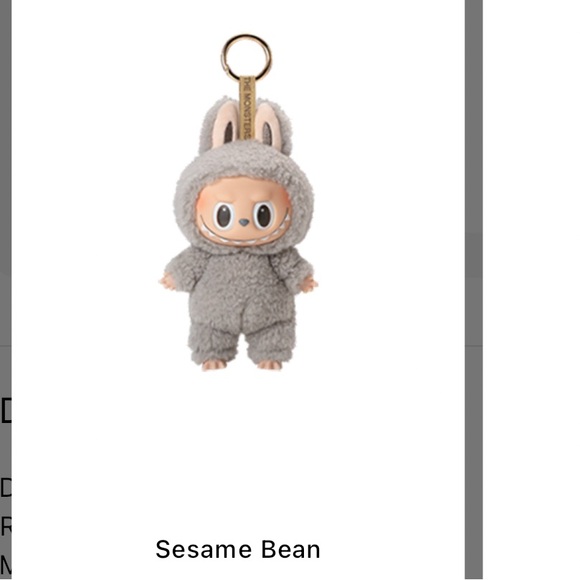 Exciting Macron Labubu -Sesame Bean - Picture 2 of 8